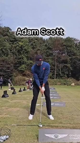 Face On camera angle for golf swing